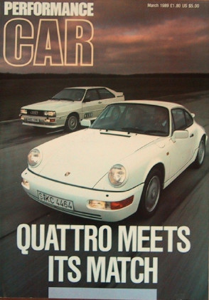 PERFORMANCE CAR 1989 MAR - QUATTRO vs. CARRERA 4